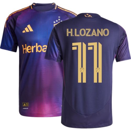 サッカーシャツ 7番 00/02-023 adidas Youth LA Galaxy Hirving Lozano 2025 Secondary Replica