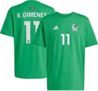adidas Adult Santiago Gimenez #11 Mexico Green Home T-Shirt