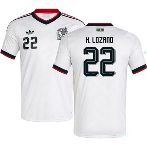 adidas Adult Santiago Gimenez #11 Mexico 2026 White Away Replica