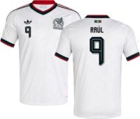 adidas Adult Mexico Raúl Jiménez #9 White 2026 Away Replica Jersey