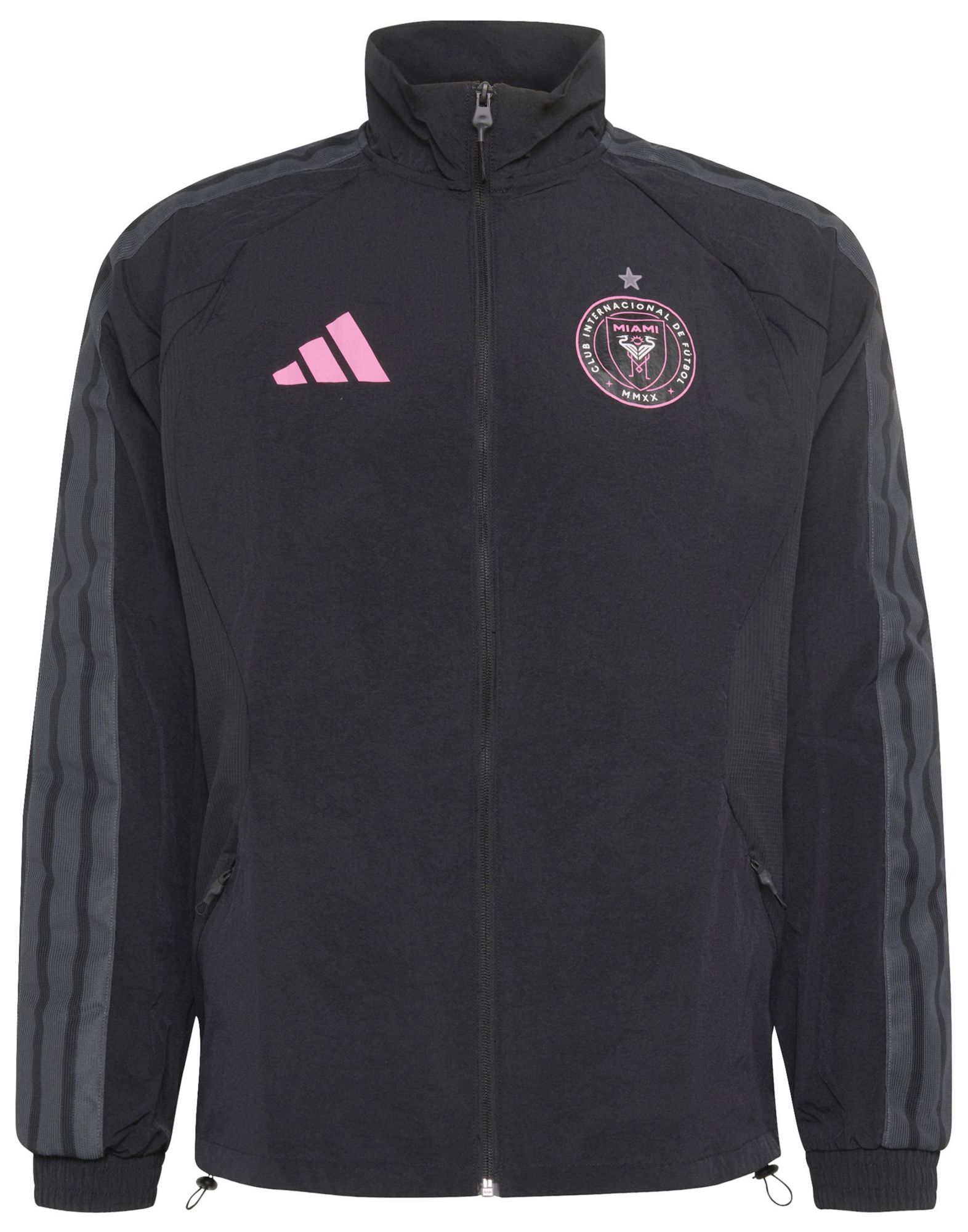 adidas Men's Inter Miami CF 2026 Black Prematch Jacket product image