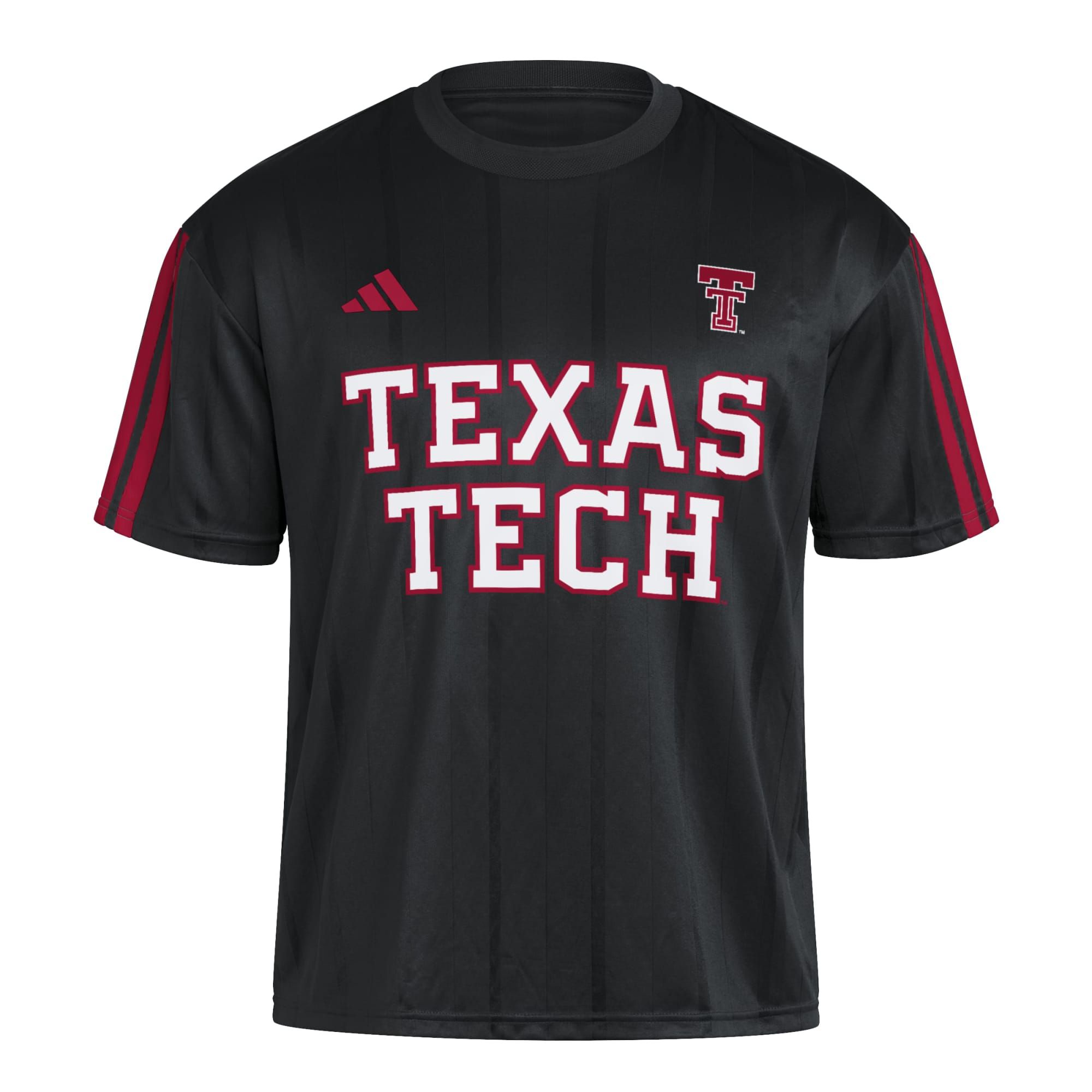 adidas Men's Texas Tech Red Raiders Black Tiro Soccer Jersey