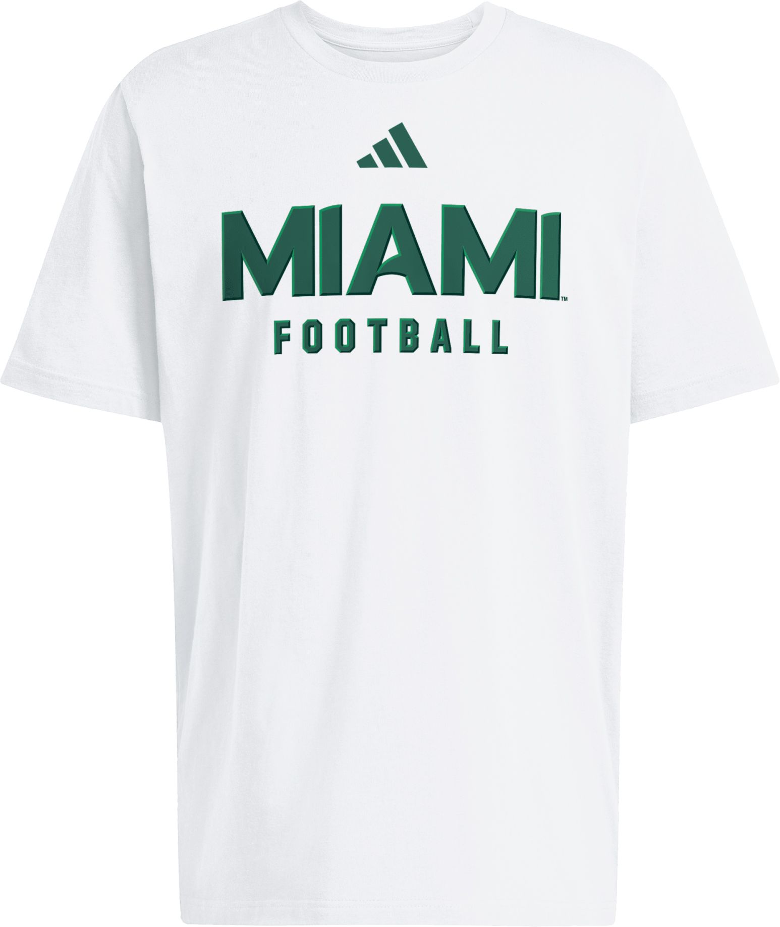 adidas Men's Miami Hurricanes White Fresh DNA T-Shirt product image