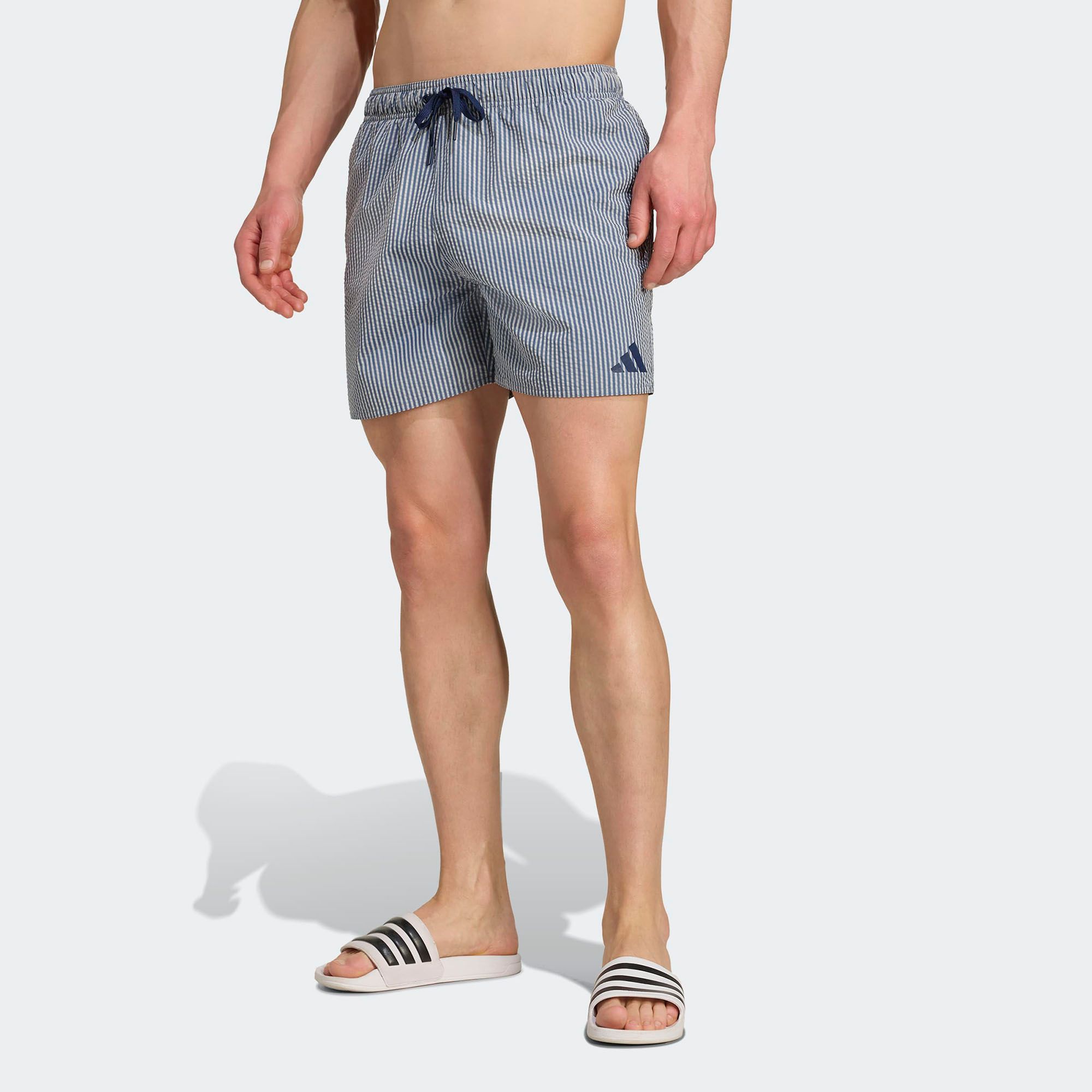 adidas Men's Seersucker Stripy Swim 5-Inch Shorts product image
