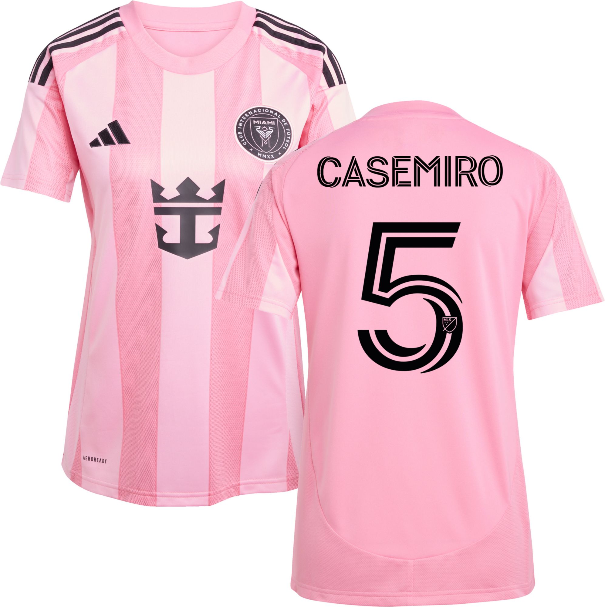 BLACKPINK 2026 JERSEYユニフォーム ホワイト Mサイズ adidas Women's Inter Miami CF Casemiro 2026 Primary Replica Jersey
