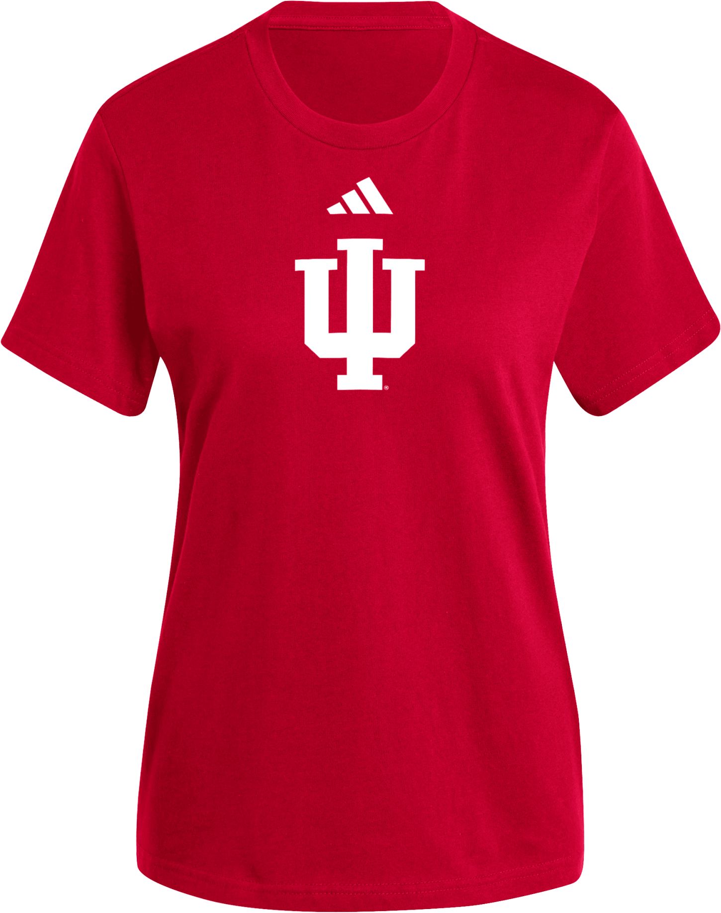 adidas Women's Indiana Hoosiers Logo Red T-Shirt product image