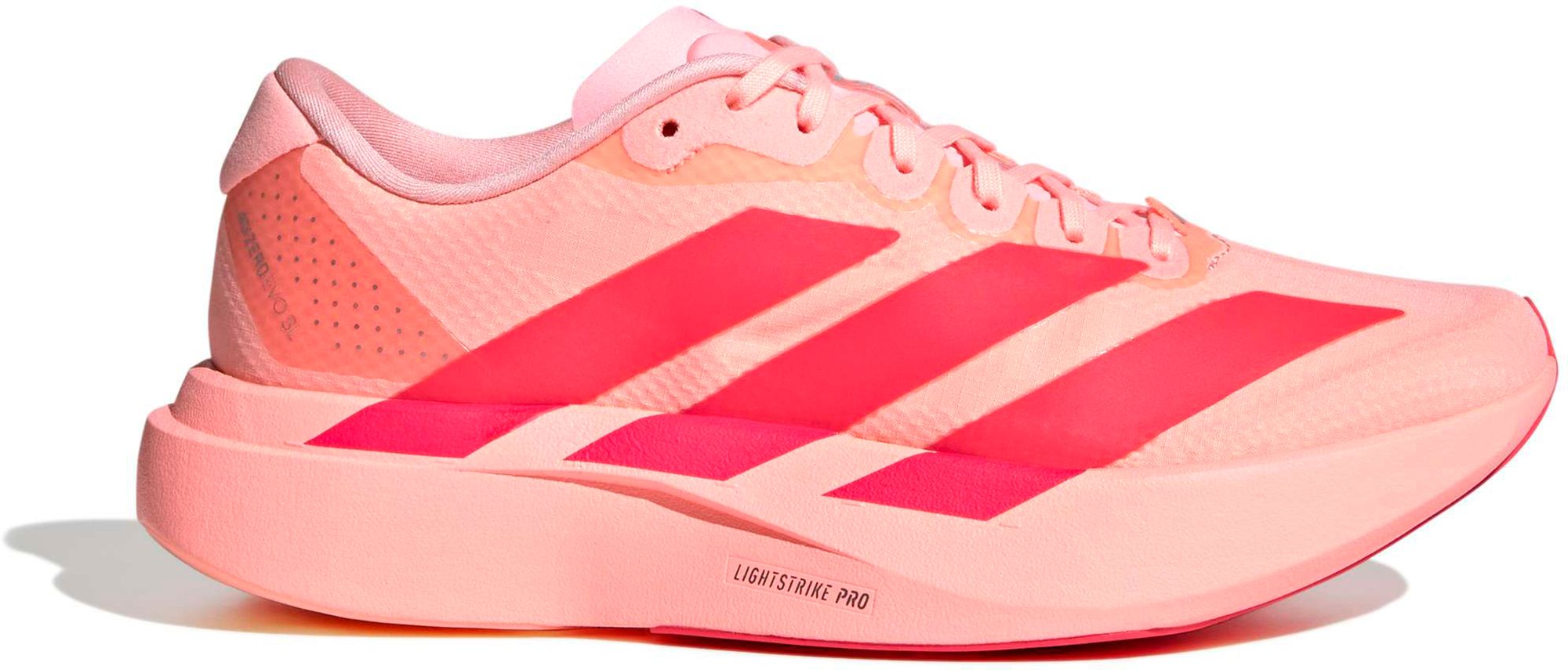 adidas Women's Adizero EVO SL Woven Running Shoes - Frozen Turbo/Lucid Red/Silver Met. - View 1