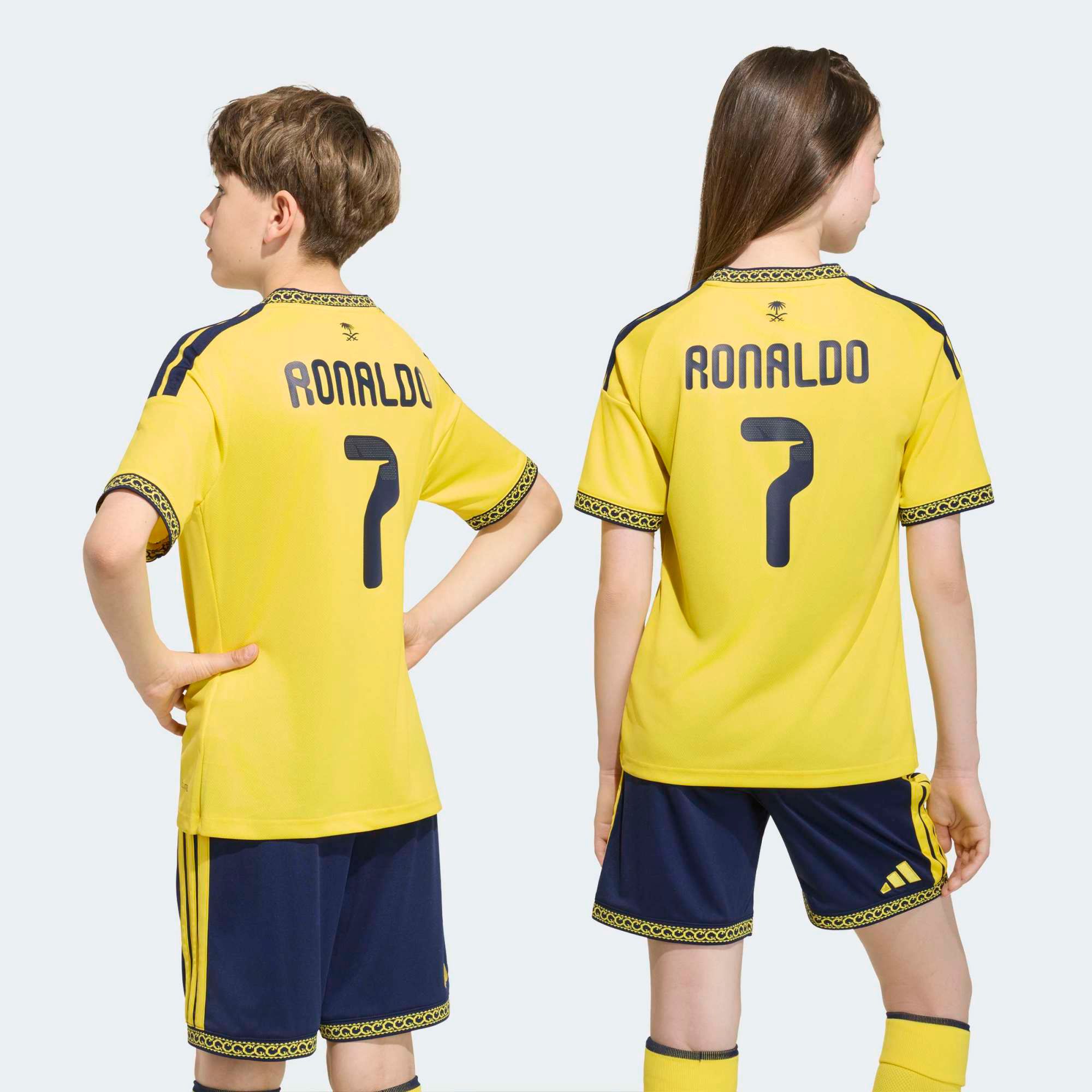 adidas Youth Al-Nassr FC Cristiano Ronaldo #7 2026 Yellow Home