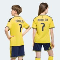 adidas Youth Al-Nassr FC Cristiano Ronaldo #7 2026 Yellow Home