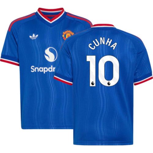 adidas Youth Manchester United Matheus Cunha 2026 Home Replica