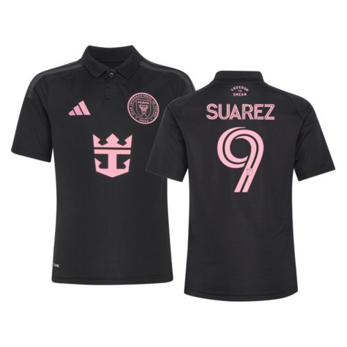 SUAREZ ピンク 男性用Mサイズ サイクルジャージ adidas Youth Inter Miami CF Luis Suarez #9 2025 Primary Replica