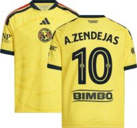 adidas Youth Club America Alex Zendejas 2026 Home Replica Jersey