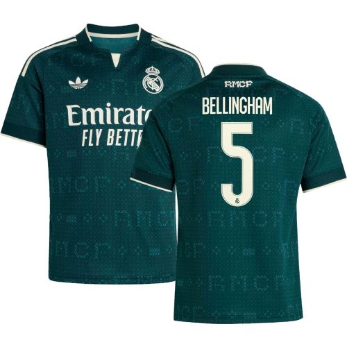 adidas Youth Real Madrid Jude Bellingham#5 2026 Home Replica
