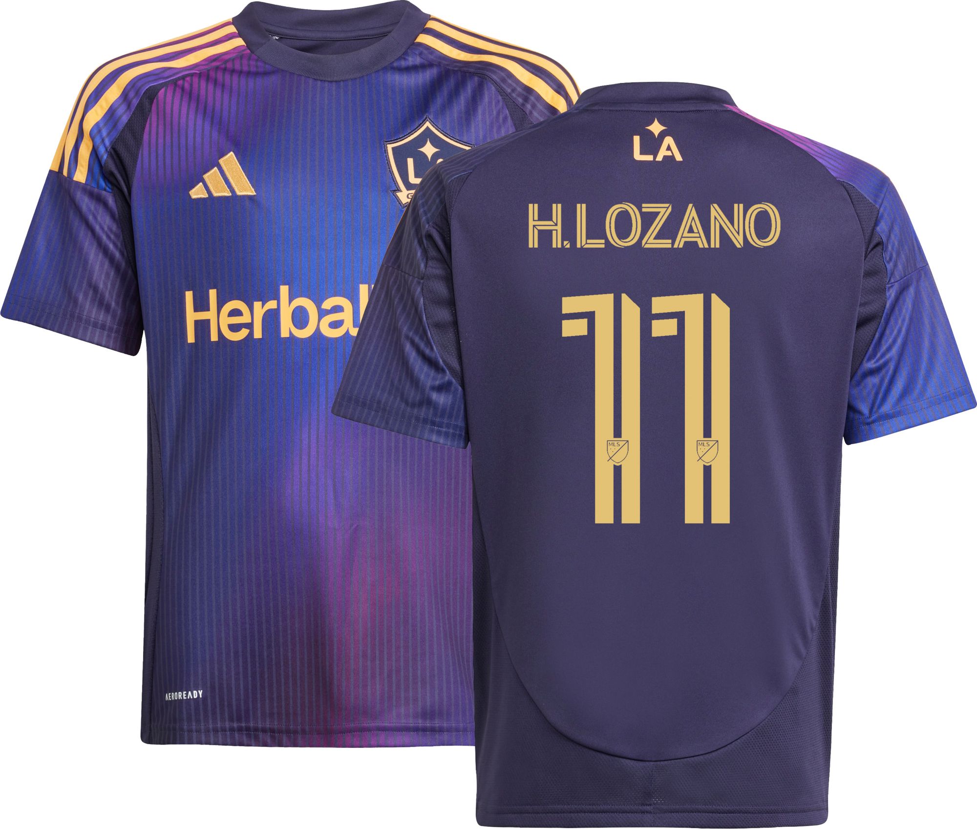 adidas Youth LA Galaxy Hirving Lozano 2025 Secondary Replica