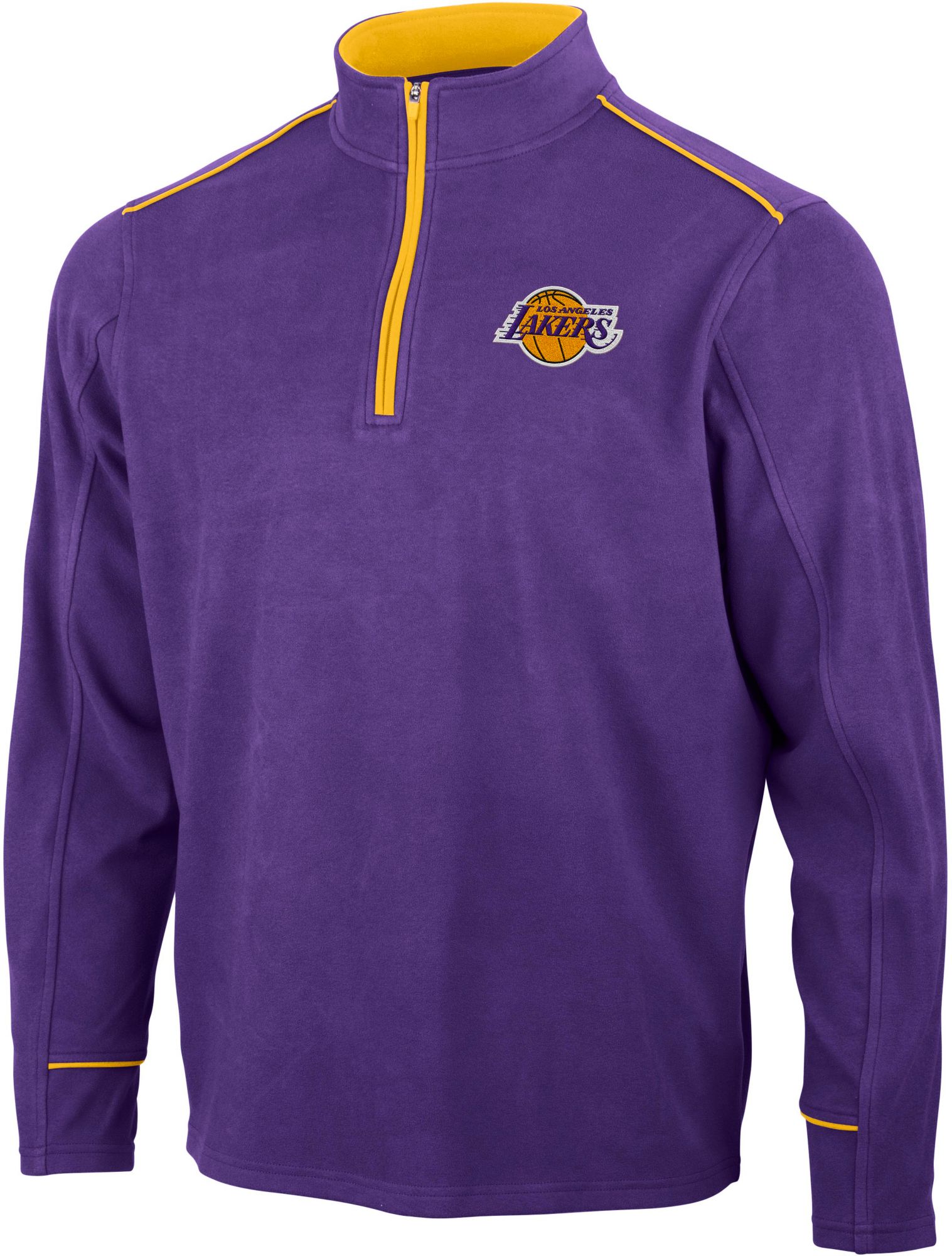 Antigua Men's Los Angeles Lakers Leverage 1/4 Zip Pullover