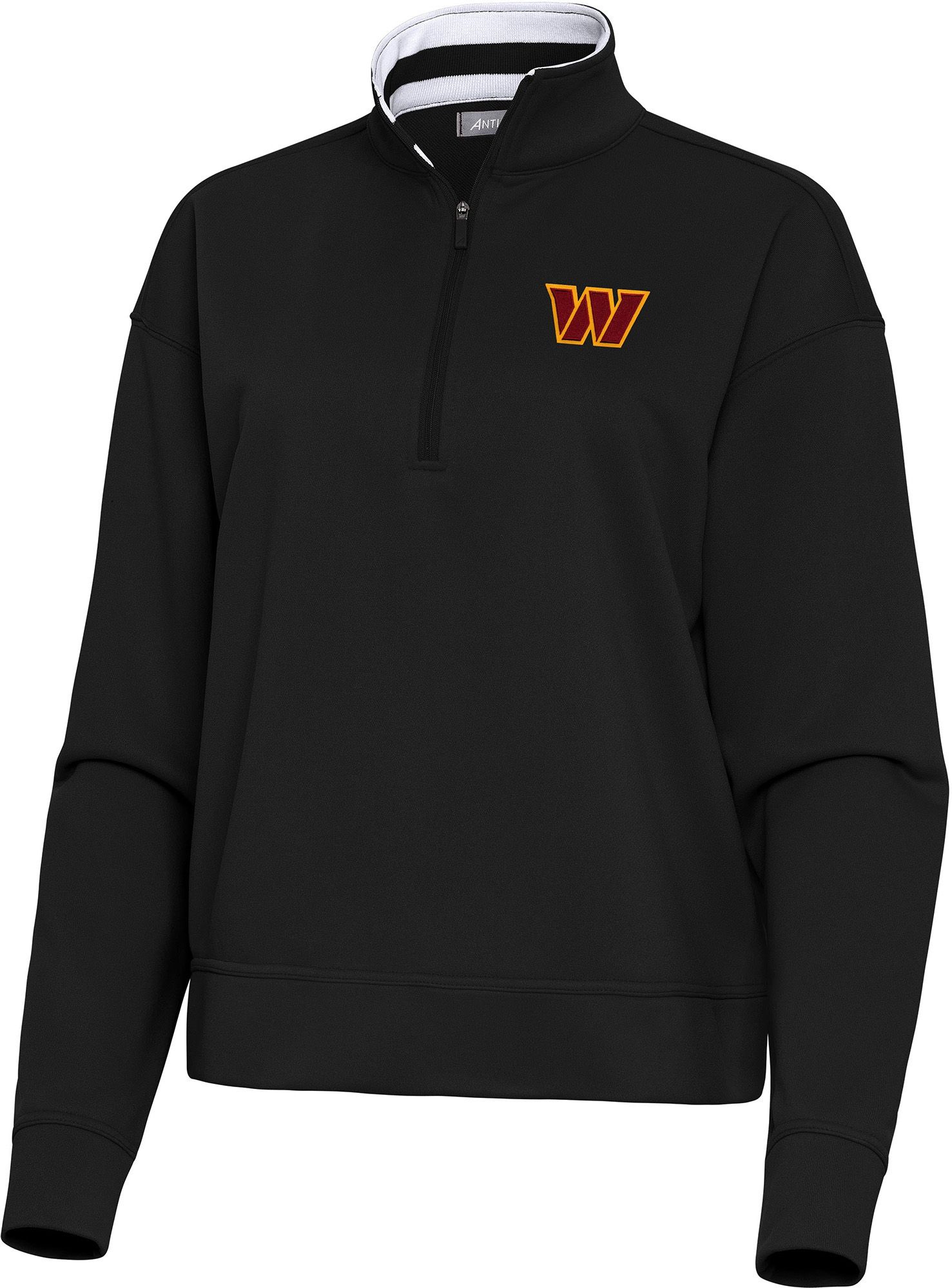 Antigua Women's Washington Commanders Goddess 1/2 Zip Pullover