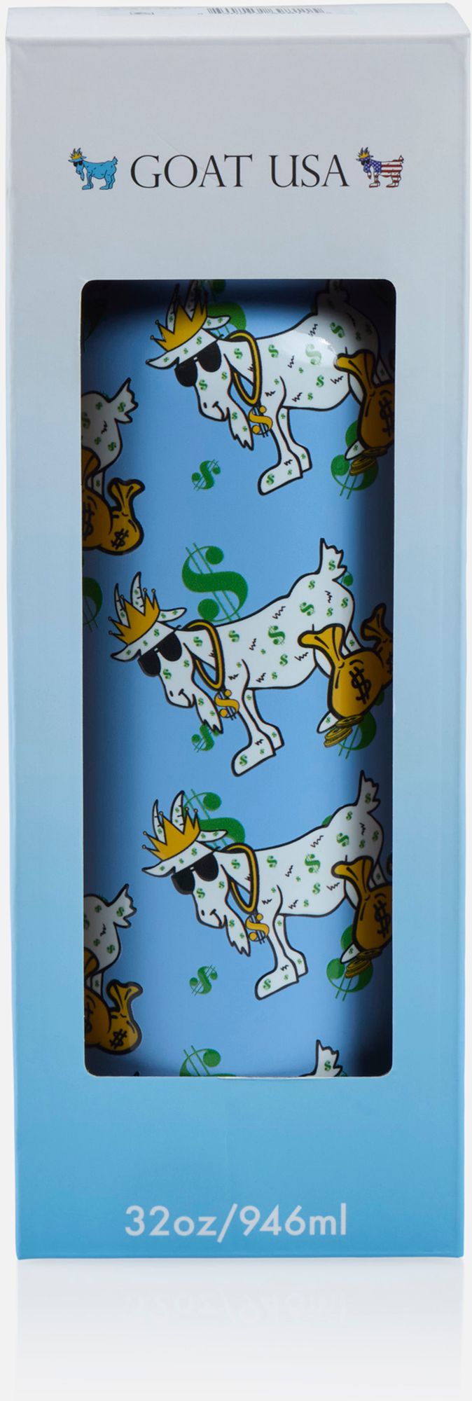GOAT USA 32 oz. Cash Money AOP Water Bottle product image
