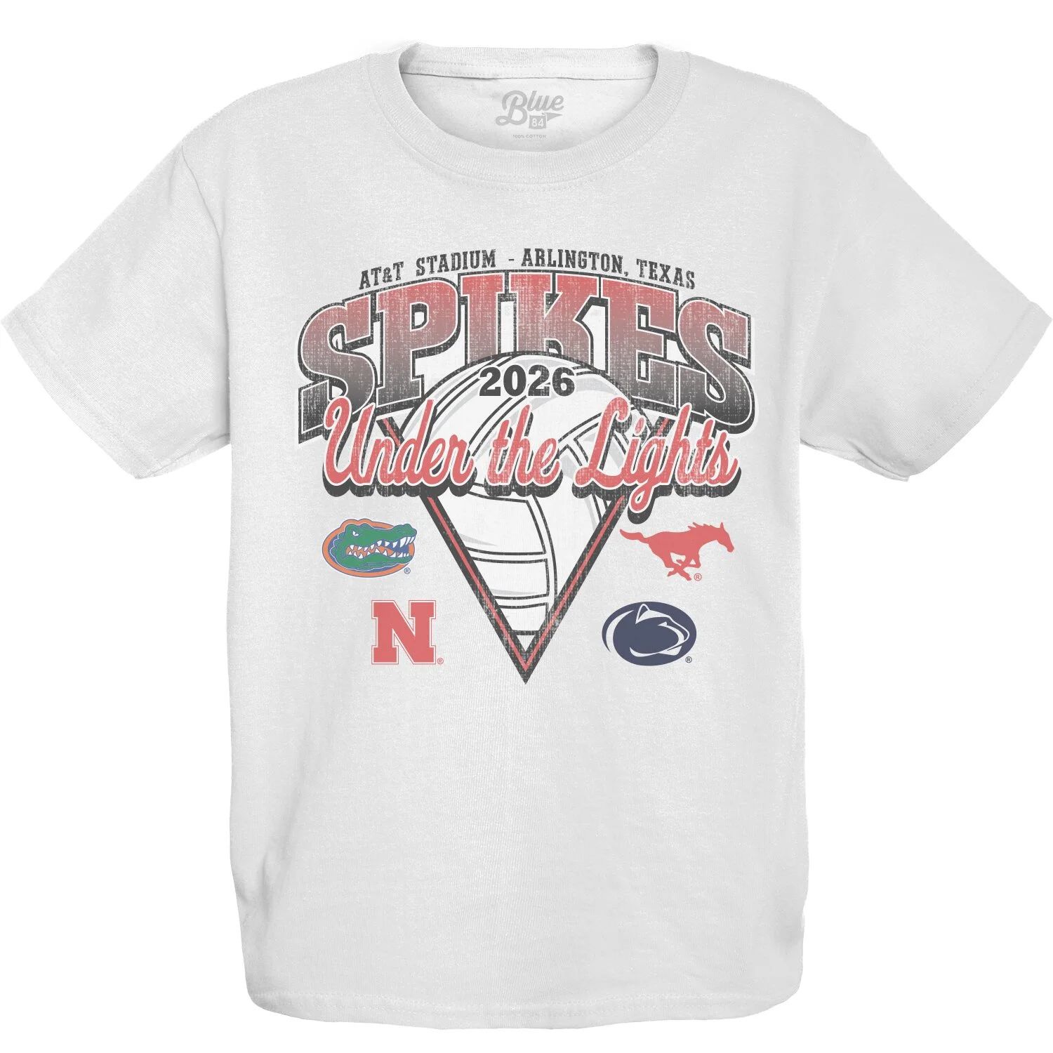 Blue 84 NCAA Spikes Under the Lights T-Shirt 2026 Arlington Texas