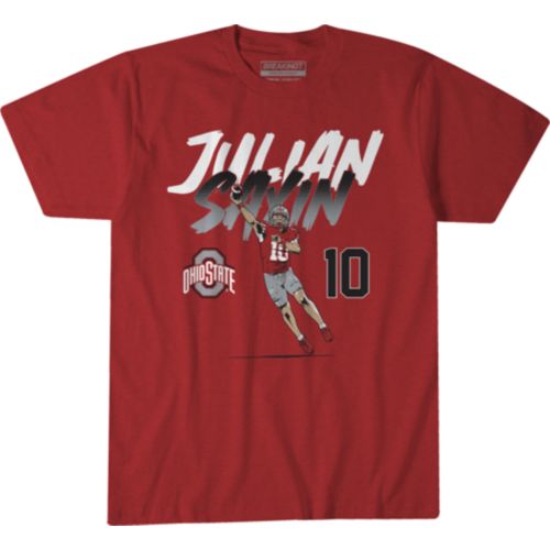 BreakingT Men's Ohio State Buckeyes Jeremiah Smith Pose T-Shirt