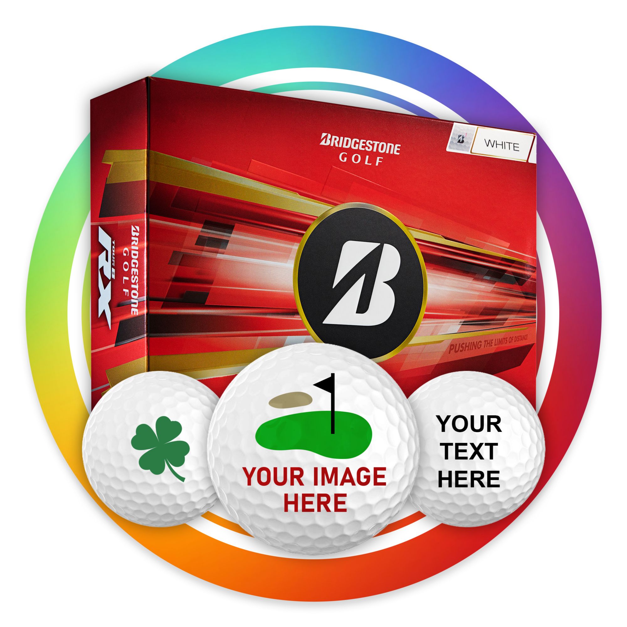 Bridgestone 2026 Tour B RX Personalized Golf Balls product image
