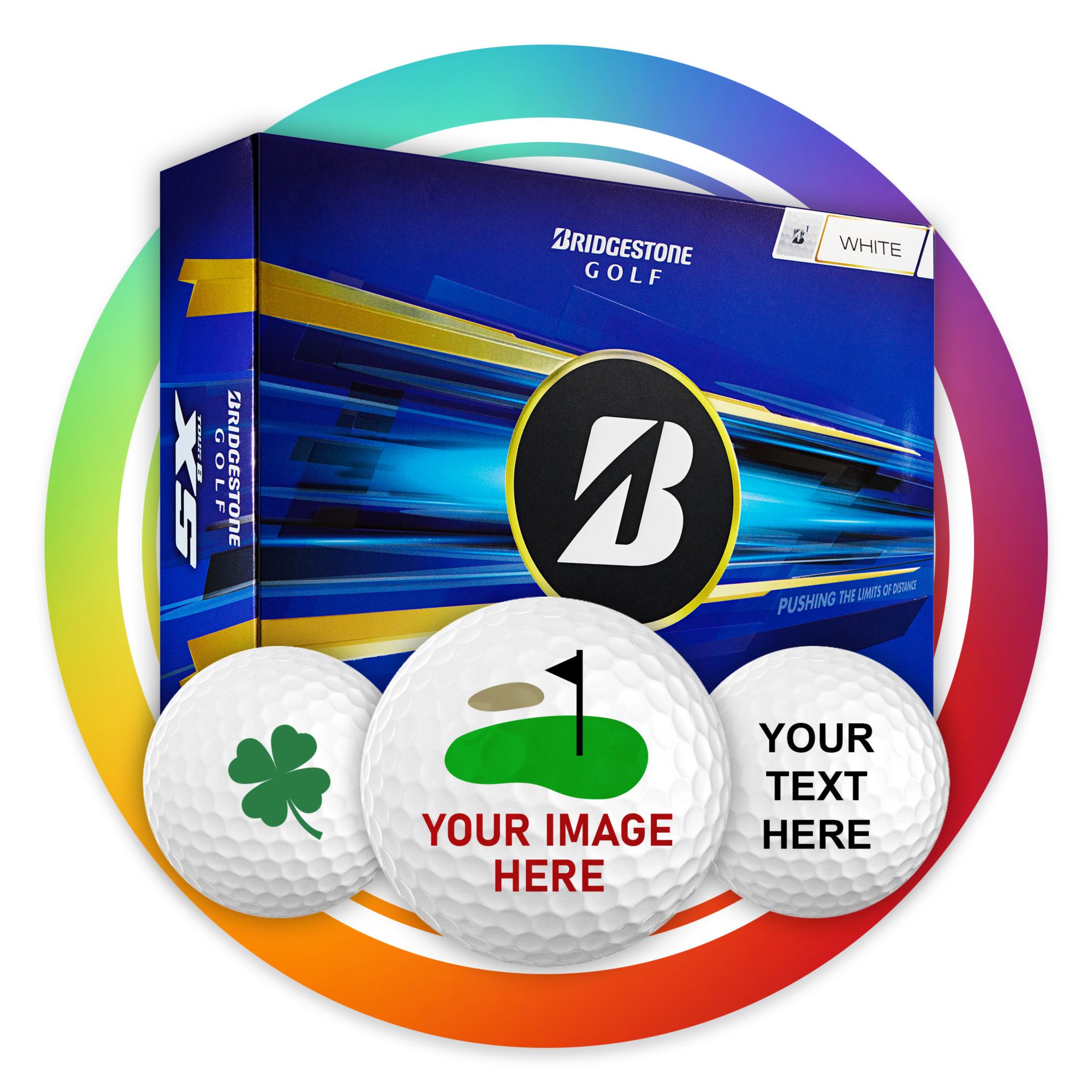 Bridgestone 2026 Tour B XS Personalized Golf Balls product image