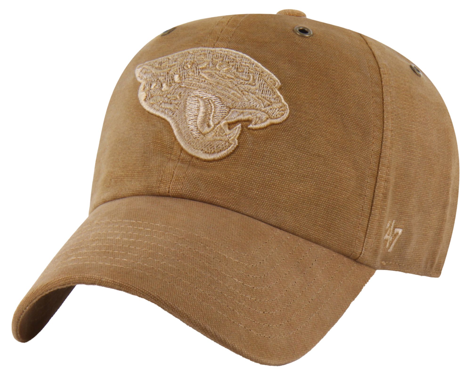 Carhartt x '47 Adult Jacksonville Jaguars Brown Dyed Clean Up Hat