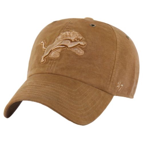 Carhartt x '47 Adult Detroit Lions Clean Up Brown Dyed Adjustable