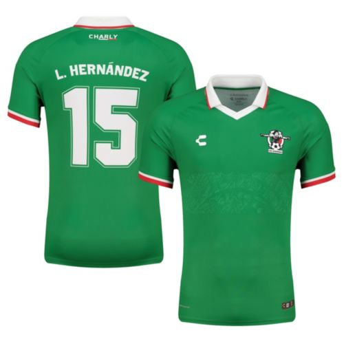 Charly Adult Mexico Luis Hernández #15 White Vintage Replica