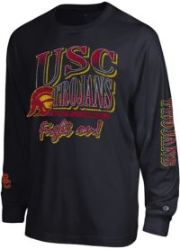 Champion Men's USC Trojans Black All Star Long Sleeve Shirt
