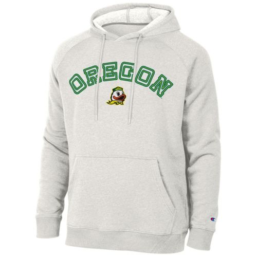 Champion Men's Oregon Ducks White Reverse Weave Crewneck