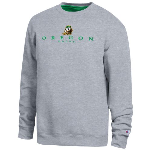Champion Men's Oregon Ducks White Reverse Weave Crewneck