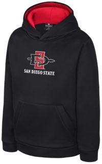 Colosseum Boys' San Diego State Aztecs Black Pullover Hoodie