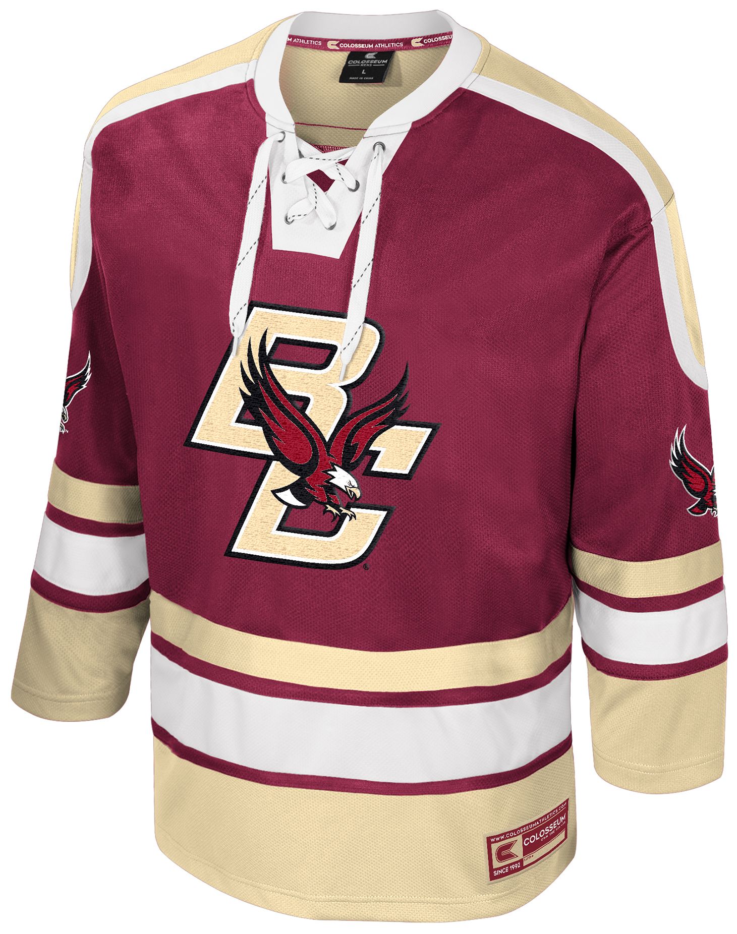 Colosseum Men's Boston College Eagles Heard Hockey Jersey | Dick's ...