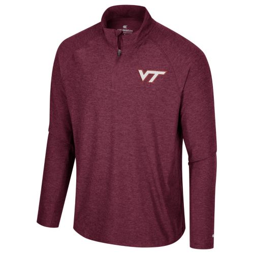 Colosseum Men's Virginia Tech Hokies Maroon 1/4 Zip Pullover