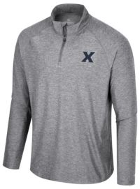 Colosseum Men's Xavier Musketeers Gray 1/4 Zip Jacket | Dick's