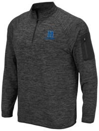 Colosseum Men's Duke Blue Devils Heather Charcoal 1/4 Zip Pullover