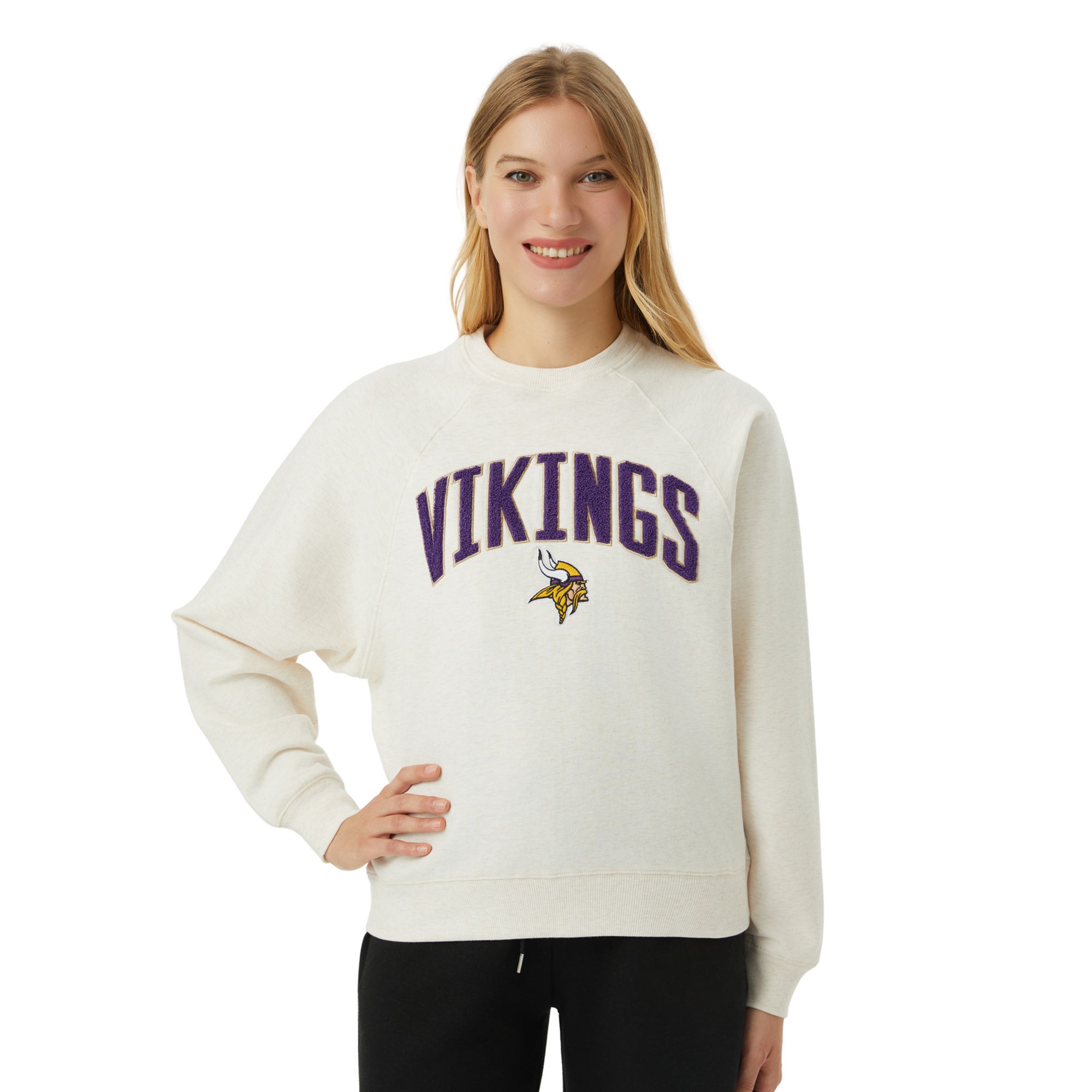 Concepts Sport Women's Minnesota Vikings Broadway Crewneck