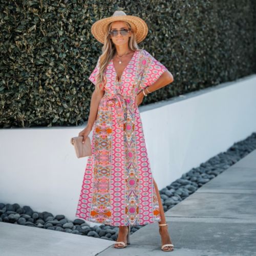 cupshe casual dresses Womens Floral Summer Maxi Dress V Neck Flowy Sundress Black, S Pink 100%RAYON Ethnic/Tribal Dress The Playful Crush Floral Mini Dress captures flirty fun with bright SUMMER DRESSES
