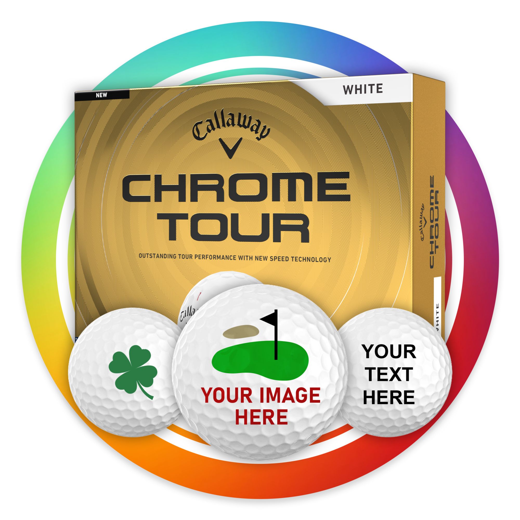 Callaway 2026 Chrome Tour Personalized Golf Balls product image