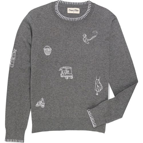 Draw & Fade Women's Walking Girl Crewneck Golf Sweater | Dick's