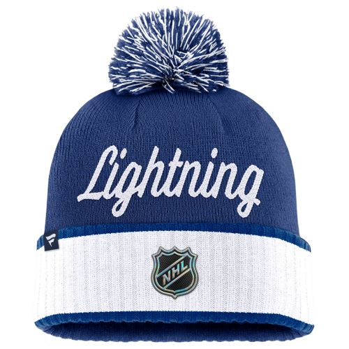 帽子 Hockey lightning beanie NHL Adult Tampa Bay Lightning Authentic Pro Road Cuffed Beanie