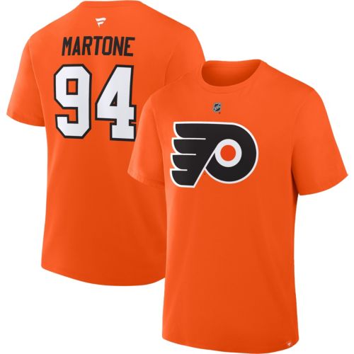 NHL Men's Philadelphia Flyers Trevor Zegras #46 Orange T-Shirt