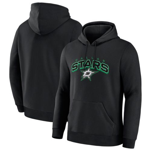 NHL Men's Dallas Stars Charcoal Heather Rink Primary Fleece