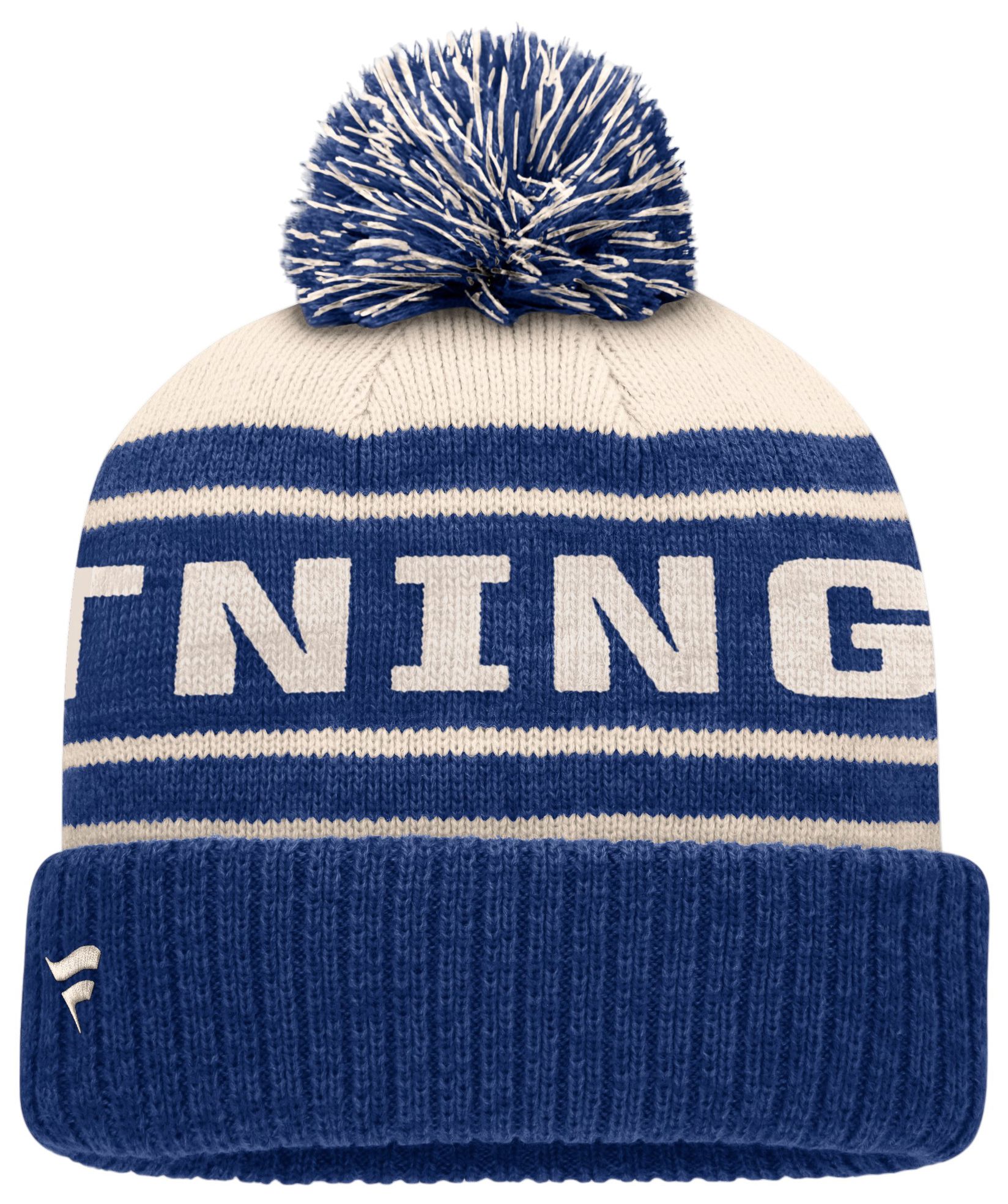 帽子 Hockey lightning beanie NHL Men's Tampa Bay Lightning Repose Cuffed Knit Pom Beanie