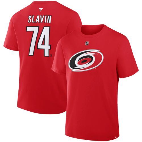NTT Red Harricanes 選手サイン入 シャツXS NHL Men's Carolina Hurricanes Seth Jarvis #24 Red T-Shirt | Dick's