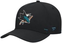 NHL Men's San Jose Sharks Black Rink Structured Adjustable Hat