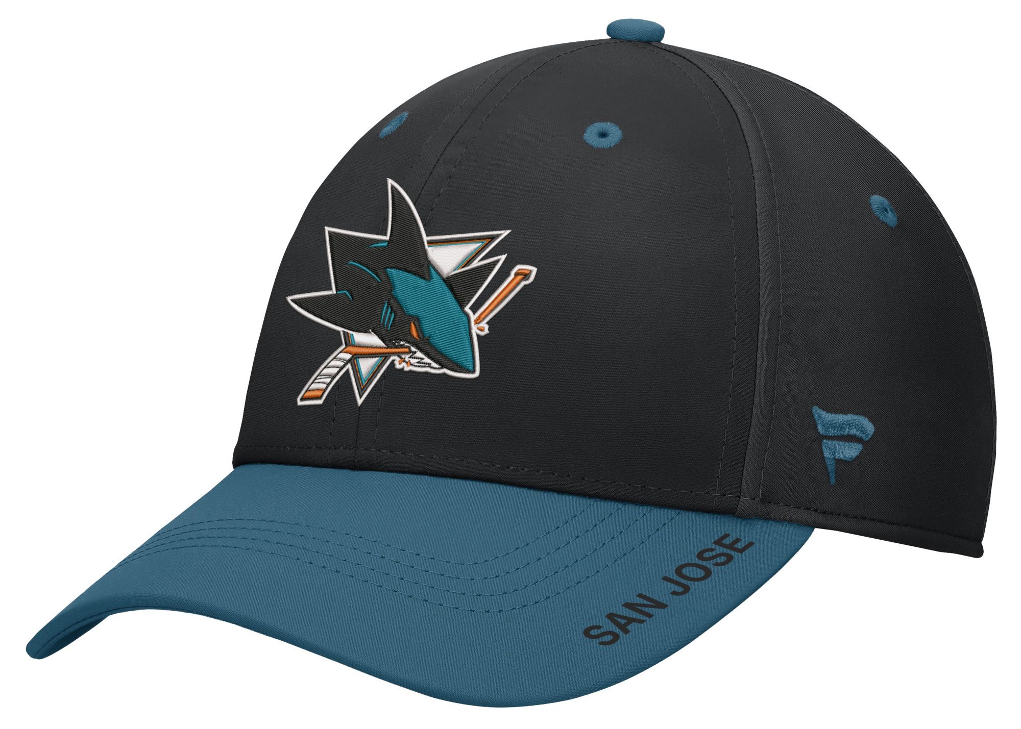 NHL Men's San Jose Sharks Black Rink Flex Fit Hat | Dick's