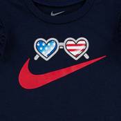 Nike Little Girls' Americana Flutter Sleeve T-Shirt and Shorts 2-Piece Set product image