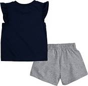 Nike Little Girls' Americana Flutter Sleeve T-Shirt and Shorts 2-Piece Set product image