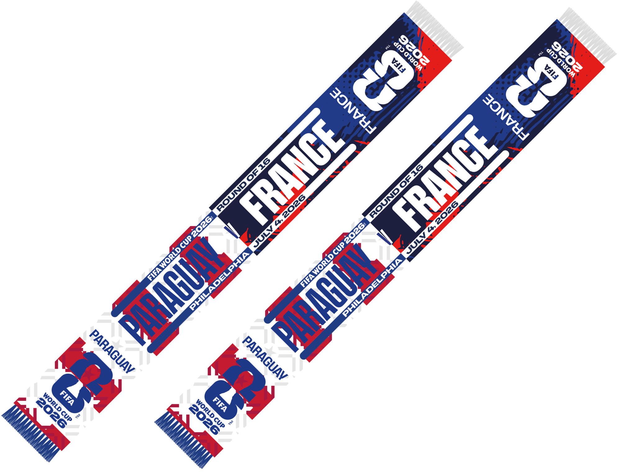 Global Scarves France VS Paraguay Verde 2026 FIFA World Cup
